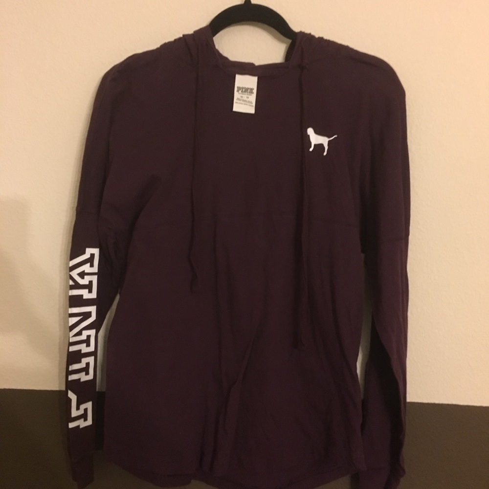 PINK long sleeve w/ hoodie